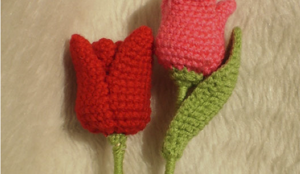 Tulipanes a crochet
